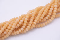 8mm Crystal Rondelle -1 or 5 or 10 STRANDS- Peach Nude