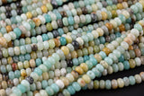 Natural AMAZONITE roundel smooth 8mm Full 15.5 Inch Strand Gemstone Beads