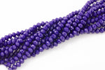 8mm Crystal Royal Blue Beads Rondelle - 2 or 5 or 10 STRANDS- Royal Blue