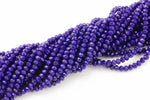 6mm Crystal Royal Blue Beads Rondelle - 2 or 5 or 10 STRANDS- Royal Blue