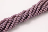 8mm Crystal Mauve Beads Rondelle - 2 or 5 or 10 STRANDS