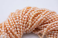 Natural Freshwater Pearl Peach Potato Pearls 5x6mm