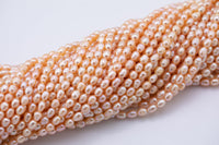 Natural Freshwater Pearl Peach Potato Pearls 5x6mm