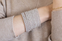 Dainty Silver Hematite Bracelet | Silver Bead Bracelet | Silver Ball Bracelet | Silver Hematite Beaded Bracelet