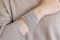 Dainty Silver Hematite Bracelet | Silver Bead Bracelet | Silver Ball Bracelet | Silver Hematite Beaded Bracelet