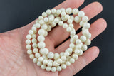 Natural Cream Jasper Round Size 6mm and 8mm- Handmade In USA- approx. 7" Bracelet Crystal Bracelet