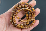 Natural Coffee Banded Jasper Round Size 6mm and 8mm- Handmade In USA- Precharged- 7.5" Length Bracelet Crystal Bracelet