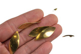 Brass earrings-Earring copper accessories-Brass earring charms-Earring connector-Brass - Twisted Marquee shape earrings- 12X32mm-DD01