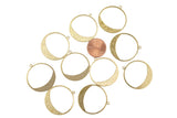 Circle BRASS Charms-Perfect for Earrings- 28mm