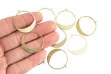 Circle BRASS Charms-Perfect for Earrings- 28mm