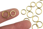 1.2mm Thickness Jump Ring- 10mm and 12mm- 14kt Golden color- Gold Plated Jump Ring- Basic Sizing- Brassy Color