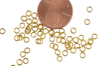 0.5mm Thickness Jump Ring- 3mm- 18kt Golden color- Gold Plated Jump Ring- Basic Sizing