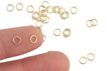 0.7mm Thickness Jump Ring- 5mm- 18kt Light color- Gold Plated Jump Ring- Basic Sizing