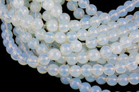 Natural Opalite Quartz, High Quality in Round, 6mm, 8mm, 10mm, 12mm-Full Strand 15.5 inch Strand Smooth Gemstone Beads