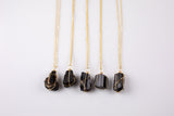 Raw Black Tourmaline Necklace Pendant Handwrapped in USA Natural Healing Crystal Chakra Stone Tourmaline Necklace Tourmaline Jewelry