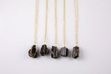 Raw Black Tourmaline Necklace Pendant Handwrapped in USA Natural Healing Crystal Chakra Stone Tourmaline Necklace Tourmaline Jewelry