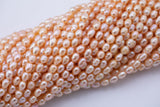 Natural Freshwater Pearl Peach Potato Pearls 5x6mm