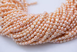 Natural Freshwater Pearl Peach Potato Pearls 5x6mm