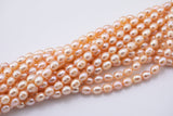 Natural Freshwater Pearl Peach Potato Pearls 7x8mm