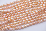 Natural Freshwater Pearl Peach Potato Pearls 7x8mm
