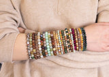 Crystal Bracelet *Selection B* Large Beautiful Bracelets Selection Bracelet 8mm Stretchy String Bracelets Handmade Jewelry Bracelet