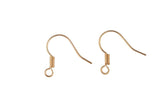 Earring Wire French Hook Earrings, Fish Hook- Rose Gold Plated- Basic Sizing