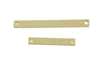Bar Tag Connector- Gold- 4mm wide- 25mm and 40mm