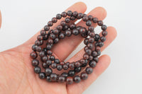 Natural Saffron Jasper Bracelet Smooth Round Size 6mm and 8mm- Handmade In USA- approx. 7" Bracelet Crystal Bracelet