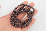 Natural Saffron Jasper Bracelet Smooth Round Size 6mm and 8mm- Handmade In USA- approx. 7" Bracelet Crystal Bracelet