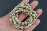 Natural Autumn Jasper Round Size 6mm and 8mm- Handmade In USA- approx. 7" Bracelet Crystal Bracelet