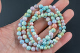Natural Candy Jasper Round Size 6mm and 8mm- Handmade In USA- approx. 7" Bracelet Crystal Bracelet