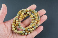 Natural Artistic Jasper Size 6mm and 8mm- Handmade In USA- approx. 7" Bracelet Crystal Bracelet