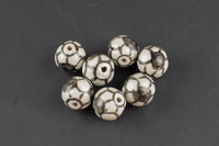 1 pc 16mm Handmade Ceramic Smooth Round- Soccer ball