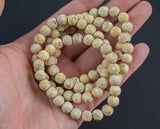 Natural Tan Agate Bracelet Matte Round Size 6mm and 8mm Handmade In USA Natural Gemstone Crystal Bracelets - Handmade Jewelry - approx. 7"