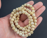 Natural Tan Agate Bracelet Matte Round Size 6mm and 8mm Handmade In USA Natural Gemstone Crystal Bracelets - Handmade Jewelry - approx. 7"