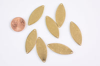 Brass earrings-Earring copper accessories-Brass earring charms-Earring connector-Brass jewelry- Marquee shape earrings- 12X32mm- ss01
