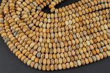 Natural Picture Jasper Faceted Roundel 4mm and 8mm- full 16 inch strand Gemstone Beads