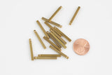 Brass Square Sticks-Earring copper accessories-Earring connector-Brass -Earring pendant-Brass jewelry- 2.5mm thick- 25mm, 30mm, 40mm