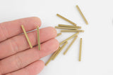 Brass Square Sticks-Earring copper accessories-Earring connector-Brass -Earring pendant-Brass jewelry- 2.5mm thick- 25mm, 30mm, 40mm