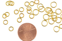 0.8mm Thickness Jump Ring- 5mm 6mm and 8mm- 18kt Golden color- Gold Plated Jump Ring- Basic Sizing