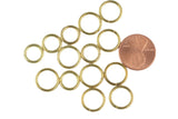 1.2mm Thickness Jump Ring- 10mm and 12mm- 14kt Golden color- Gold Plated Jump Ring- Basic Sizing- Brassy Color