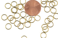 0.8mm Thickness Jump Ring- 7mm- 14kt Golden color- Gold Plated Jump Ring- Basic Sizing- Brassy Color