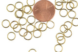 0.8mm Thickness Jump Ring- 7mm- 14kt Golden color- Gold Plated Jump Ring- Basic Sizing- Brassy Color