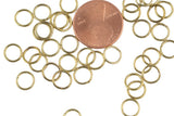 0.8mm Thickness Jump Ring- 7mm- 14kt Golden color- Gold Plated Jump Ring- Basic Sizing- Brassy Color