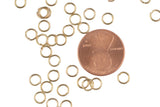 0.7mm Thickness Jump Ring- 5mm- 18kt Light color- Gold Plated Jump Ring- Basic Sizing