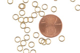 0.7mm Thickness Jump Ring- 5mm- 18kt Light color- Gold Plated Jump Ring- Basic Sizing