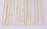16" Dainty 14k Gold Necklace Satellite Chains for Layering - 16" with extender