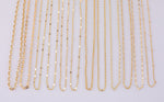 16" Dainty 14k Gold Necklace Satellite Chains for Layering - 16" with extender
