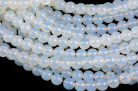 Natural Opalite Quartz, High Quality in Round, 6mm, 8mm, 10mm, 12mm-Full Strand 15.5 inch Strand Smooth Gemstone Beads