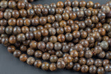 Natural Bronzite Beads Round High Quality AAA grade - 6mm 8mm 10mm 12mm - Full Strand 15.5 to 16" AAA Quality Smooth Gemstone Beads